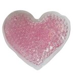 Promotional Gel Beads Hot/Cold Pack Hearts - Pink