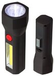Pulsar Ultralight COB Worklight + LED Flashlight - Black