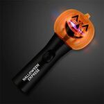 Pumpkin Fun Halloween Wand With Spinning Lights - Black-orange