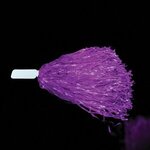 Purple 16" Plastic Pom Pom - Purple