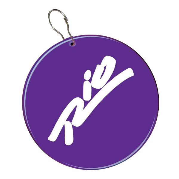Main Product Image for Purple Circle Plastic Medallion Badges