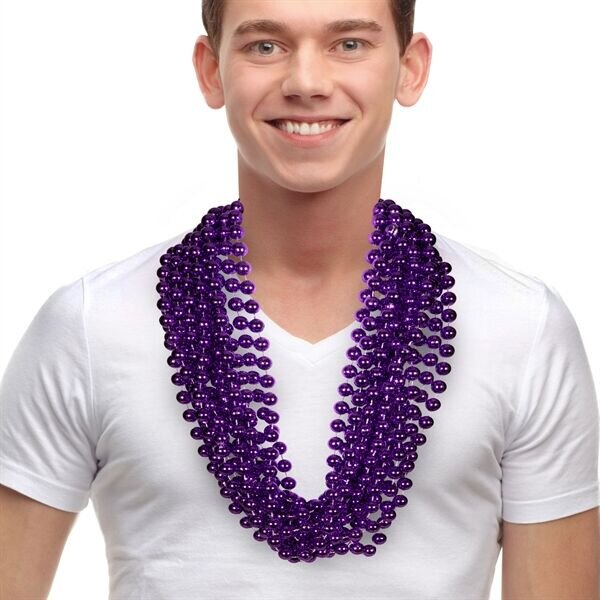 Main Product Image for Purple 33" 12mm Bead Necklaces