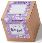 Purple Garden of Hope Seed Planter Kit in Kraft Box - Purple