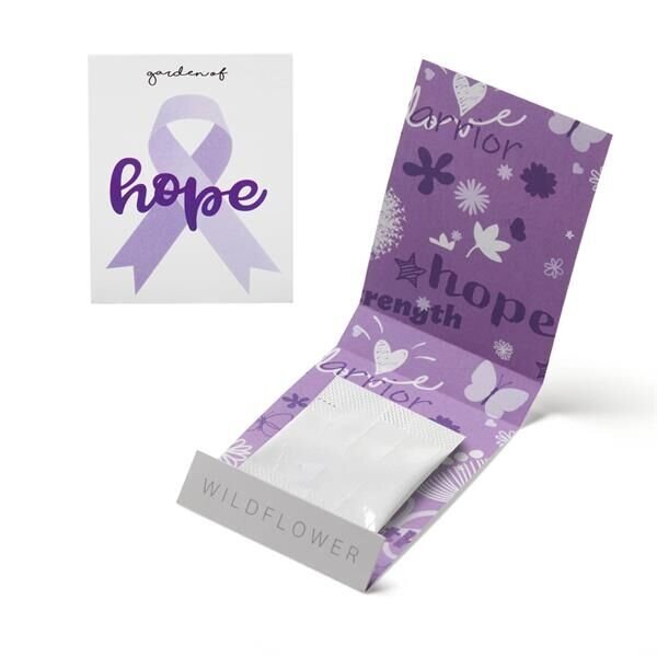 Main Product Image for Purple Ribbon Garden of Hope Seed Matchbook