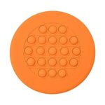 Push Pop Stress Reliever Flying Disc - Orange