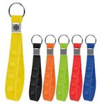 Push Pop Stress Reliever Keychain - Orange