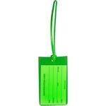 PVC Luggage Tag - Translucent Lime Green