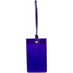 PVC Luggage Tag - Translucent Purple