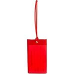 PVC Luggage Tag - Translucent Red
