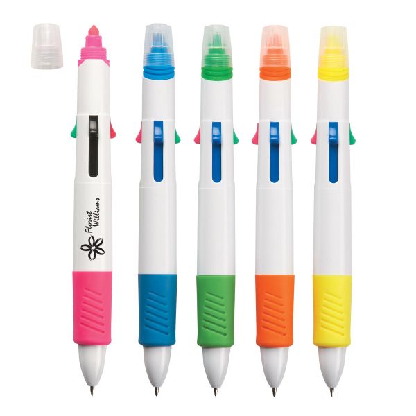 Main Product Image for Custom Printed Quatro Pen With Highlighter