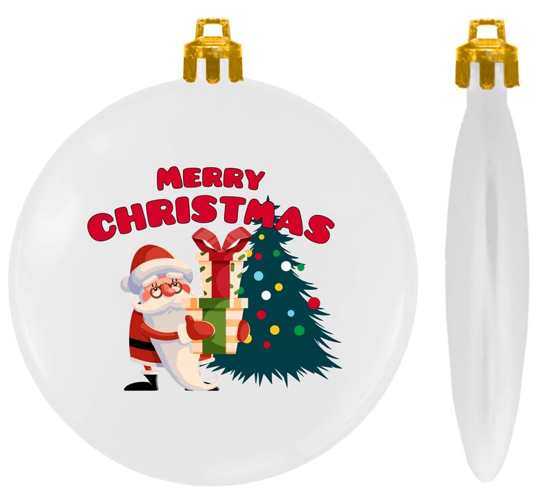 Main Product Image for Quick Ship - 3" USA-MADE Flat Shatterproof Ornament