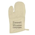 Quilted Cotton Canvas Oven Mitt -  