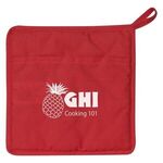 Quilted Cotton Canvas Pot Holder - Red