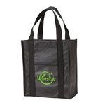 Quilted Non-Woven Gift Tote - Black