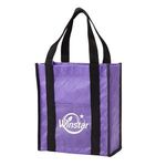 Quilted Non-Woven Gift Tote - Purple