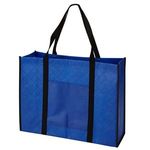 Quilted Non-Woven Tote - Royal Blue