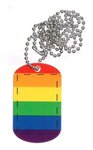 Rainbow Dog tag - Multi Color