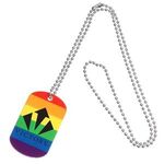 Rainbow Dog tag -  