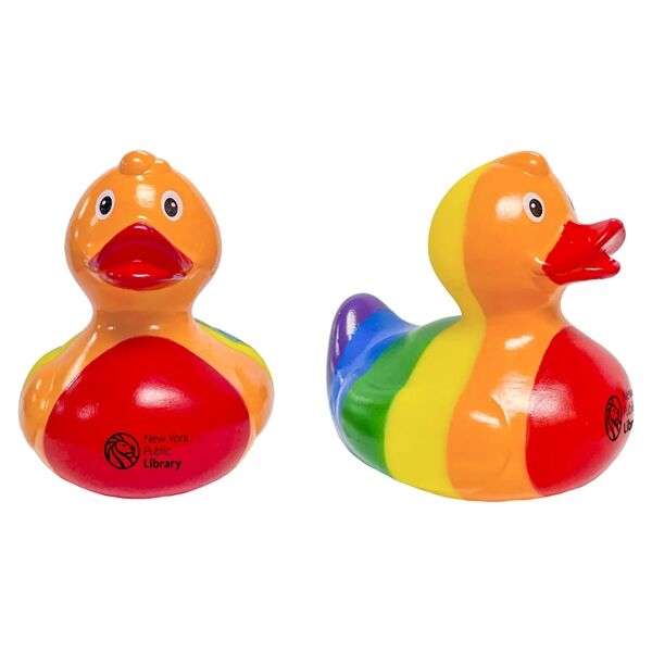 Main Product Image for Custom Printed Rainbow Duck