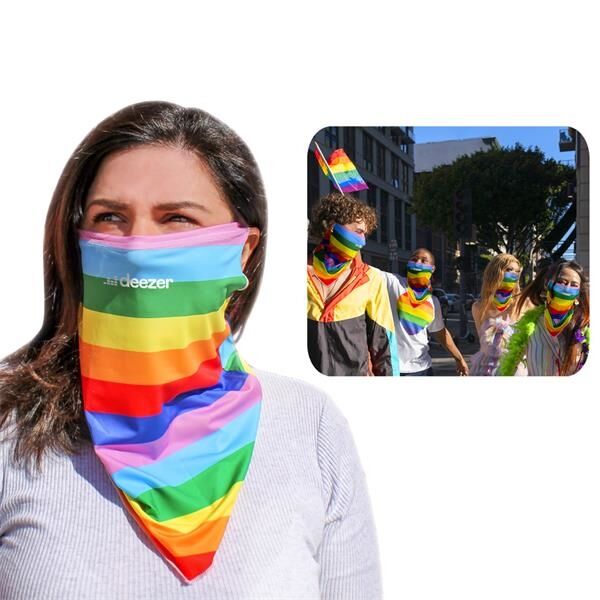 Main Product Image for Customizable Rainbow Face Cover