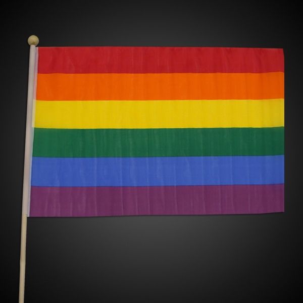 Main Product Image for Imprinted Rainbow Flag 12in x 18in