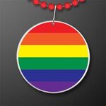 Rainbow Flag Circle Medallion -  