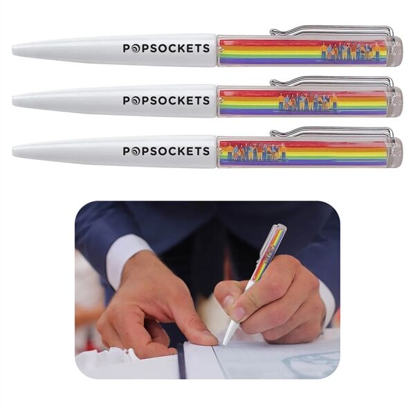 Main Product Image for Custom Printed Rainbow Floating Pen