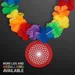 Buy Rainbow Flower Lei Necklace w/ Medallion (Non-Light Up)