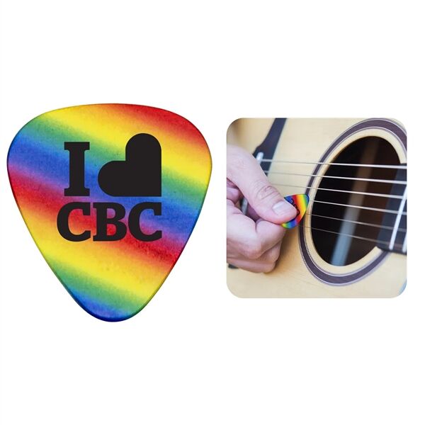 Main Product Image for Custom Printed Rainbow Guitar Pick