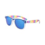 Rainbow Hipster Sunglasses - Multi Color