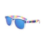 Rainbow Hipster Sunglasses -  