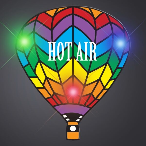 Main Product Image for Rainbow Hot Air Balloon Body Light Blinkie