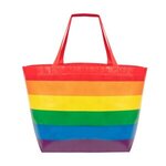 Rainbow Laminated Non-Woven Tote Bag - Rainbow