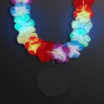 Rainbow Lei LED with Medallion - Black