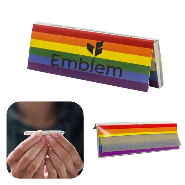 Main Product Image for Custom Printed Rainbow Rolling Papers