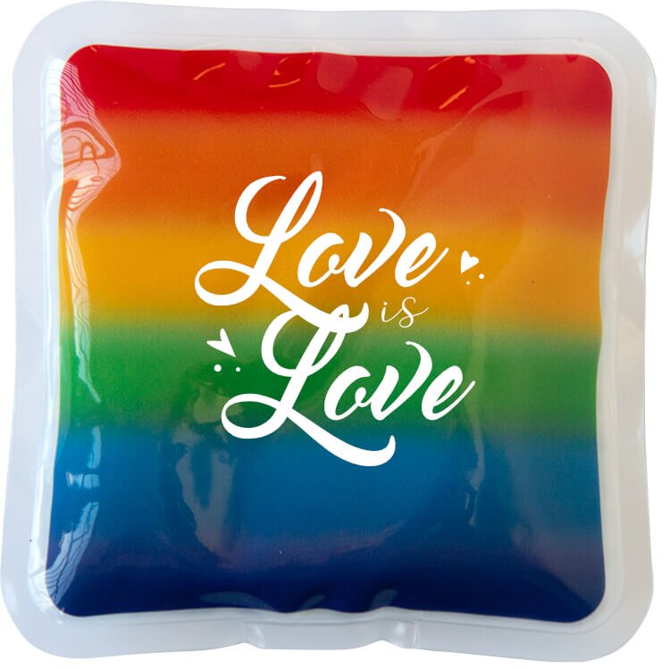 Main Product Image for Promotional Rainbow Square Bead Hot/Cold Pack
