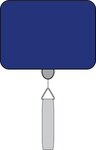 Rectangle Badge Reels - Blue