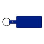 Rectangle Flexible Key Tag - Blue