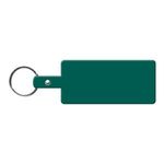 Rectangle Flexible Key Tag - Dark Green