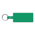 Rectangle Flexible Key Tag - Green
