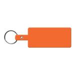 Rectangle Flexible Key Tag - Orange