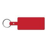 Rectangle Flexible Key Tag - Red