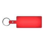 Rectangle Flexible Key Tag - Translucent Red