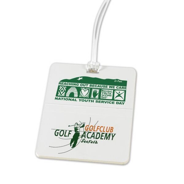 Main Product Image for Rectangle Golf Bag Tag USA Made
