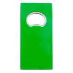Rectangle Metal Bottle Opener with Magnet - Kelly Green