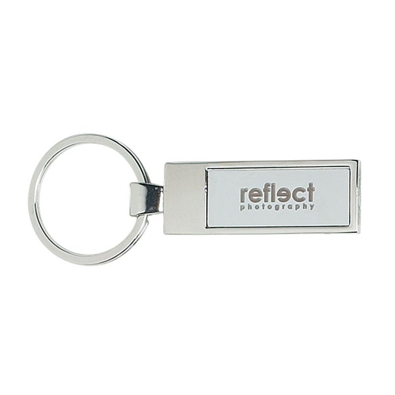 Main Product Image for Custom Printed Rectangle Metal Key Tag