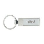 Rectangle Metal Key Tag -  