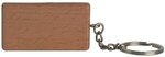 Rectangle Wooden Keyring - Brown