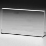 Rectangular Acrylic Paperweight -3" x 5" x 1/2" - Silkscreen - Clear