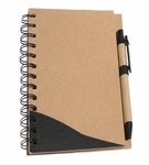 Recycle Write Notebook & Pen - Black